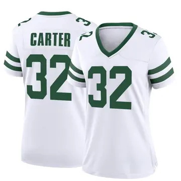 Men's Nike Michael Carter White New York Jets Legacy Player Game Jersey Size: Small