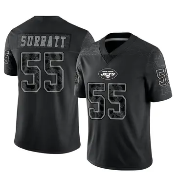 Chazz Surratt Women's Nike Stealth Black New York Jets Alternate Custom Game Jersey Size: Large