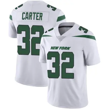 Men's Nike Michael Carter White New York Jets Legacy Player Game Jersey Size: Small