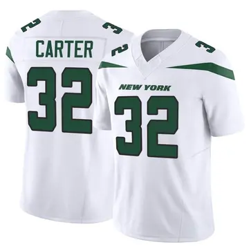 Men's New York Jets Michael Carter Nike White Legacy Player Game Jersey in  2023